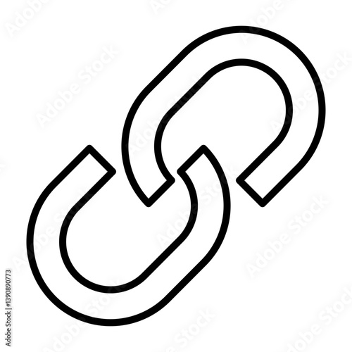 Chained Vector Line Icon Design