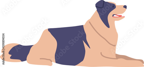 Cute dog animal pet vector illustration