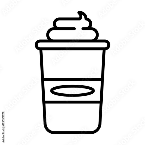 Frappe Vector Line Icon Design