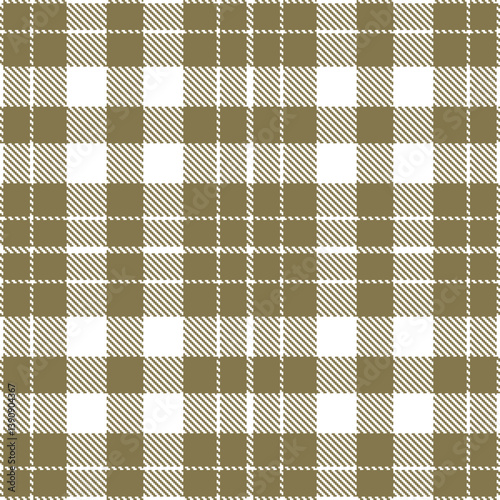 Timeless Sandy white & Fire dull brown Seamless Tartan Fabric Design