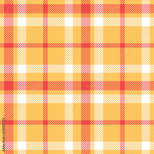 Dusty butterscotch and Pale light red Seamless Tartan Fabric Design