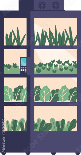 Portable smart greenhouse with greens