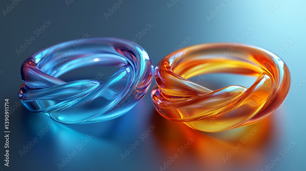 A 3D render of a glass or crystal ring viewed from different angles, showcasing abstract geometric shapes with a holographic gradient texture, symbolizing modern elegance and innovation.
A 3D render of a glass or crystal ring viewed from different angles, showcasing abstract geometric shapes with a holographic gradient texture, symbolizing modern elegance and innovation.