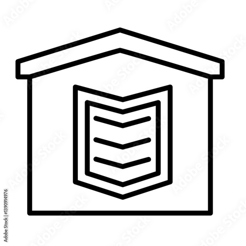 Homeschooling Vector Line Icon Design