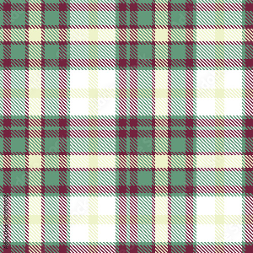 Plaid pattern seamless. Pale slate green & Muted merlot Tartan Fabric Design. 
