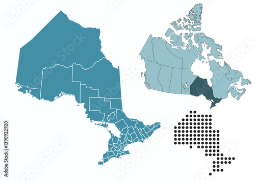 Set maps of Ontario province