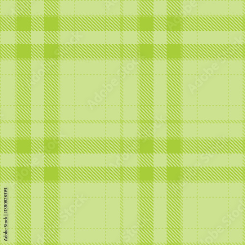 Fire light yellow green and Traditional light khaki Seamless Tartan Fabric Design