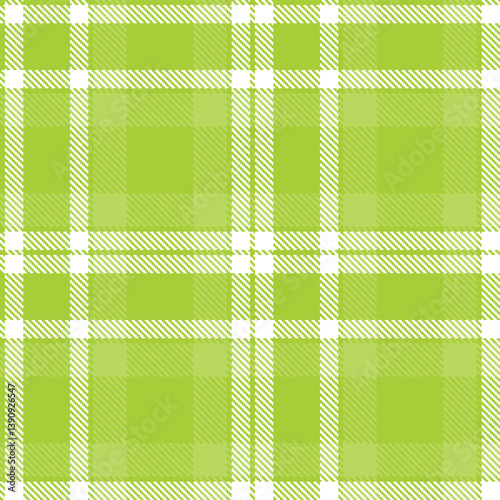 Timeless Seamless Tartan featuring Muted snot green and Dark white Fabric Design