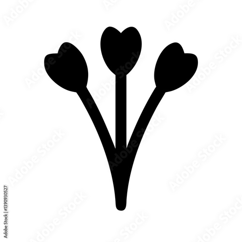Chive Blossoms Icon Vector Design