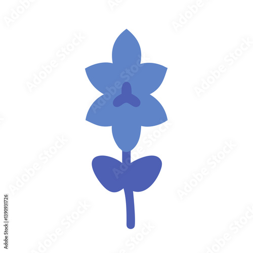 Delphinium Icon Vector Design
