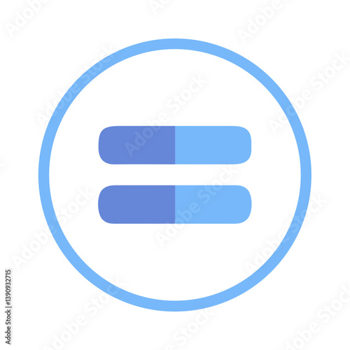 Equal Icon Vector Design