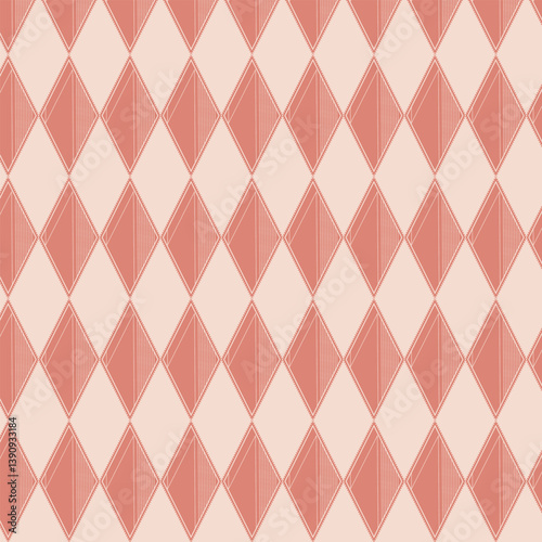 Harlequin diamonds seamless vector pattern