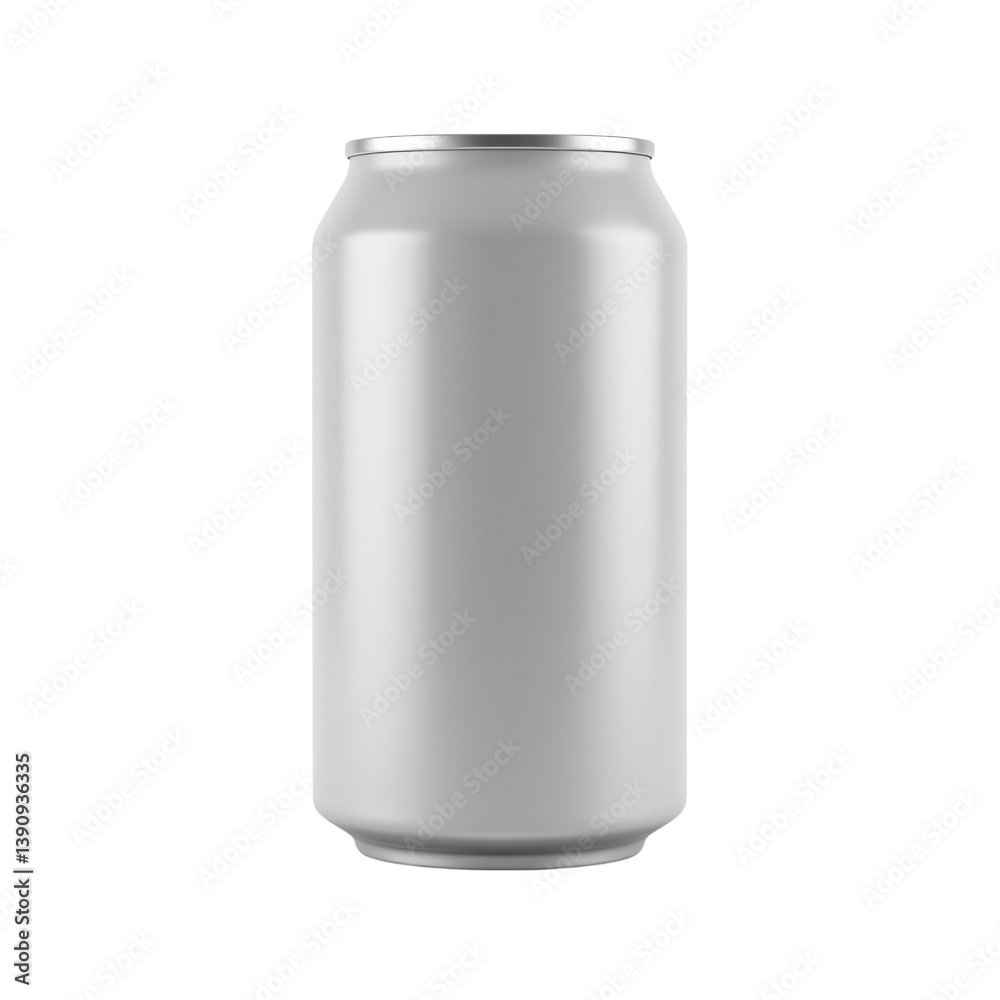 Blank soda can, white isolate background Blank soda can, white isolate background