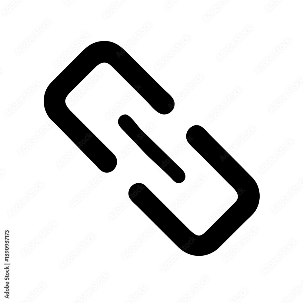 Chain Link Icon Vector – Minimal Connection Symbol Design Chain Link Icon Vector – Minimal Connection Symbol Design