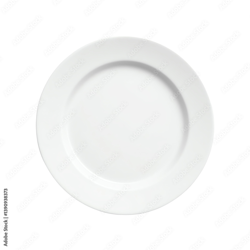 White empty plate, isolated background White empty plate, isolated background
