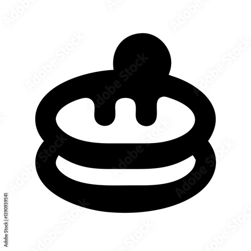 Pancakes Icon Vector