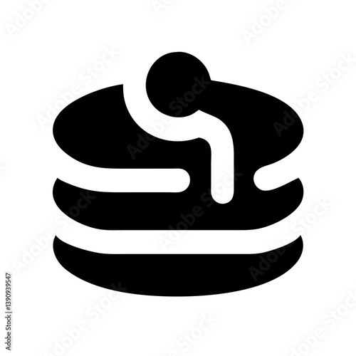 Pancakes Icon Vector