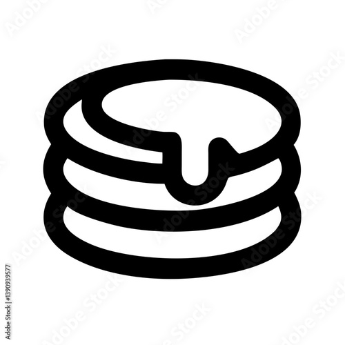 Pancakes Icon Vector