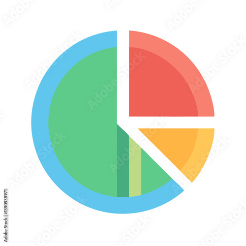 Free Download Pie Chart Icon Vector - GFXLoad