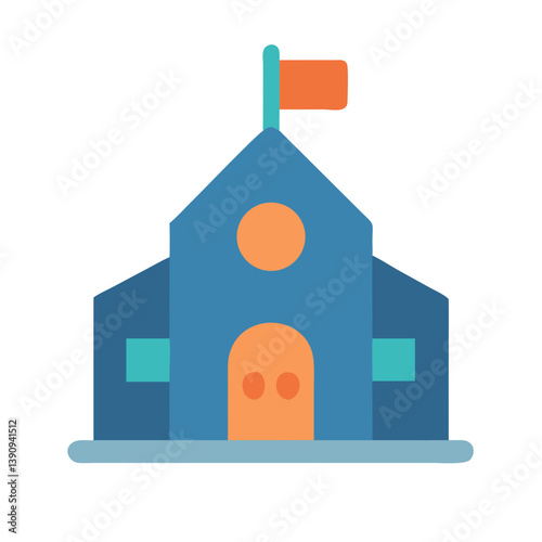 School Icon Vector Design