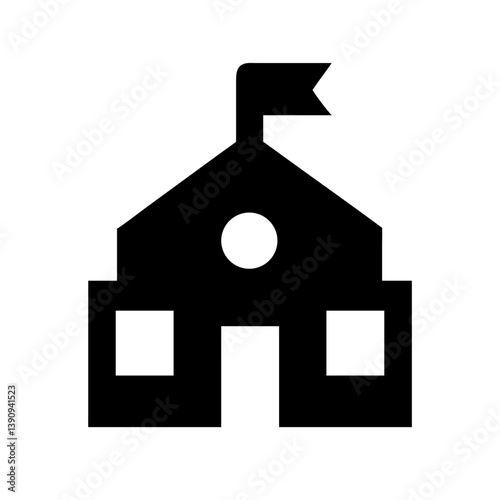School Icon Vector Design