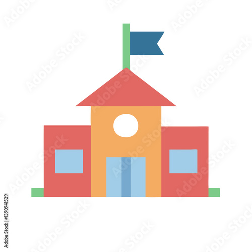 School Icon Vector Design