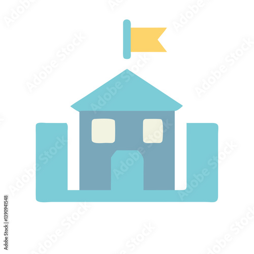 School Icon Vector Design