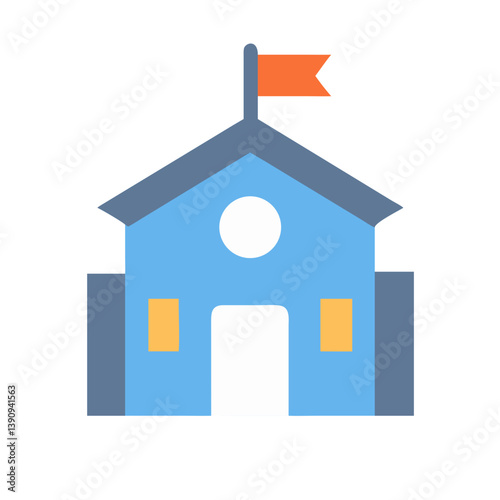 School Icon Vector Design
