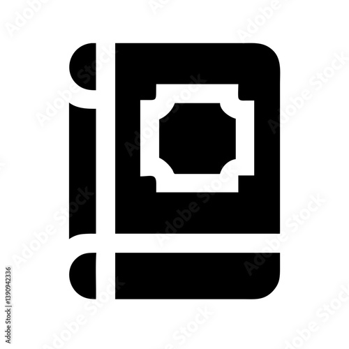 Mystical Spell Book Icon Vector for Fantasy and Magic Designs