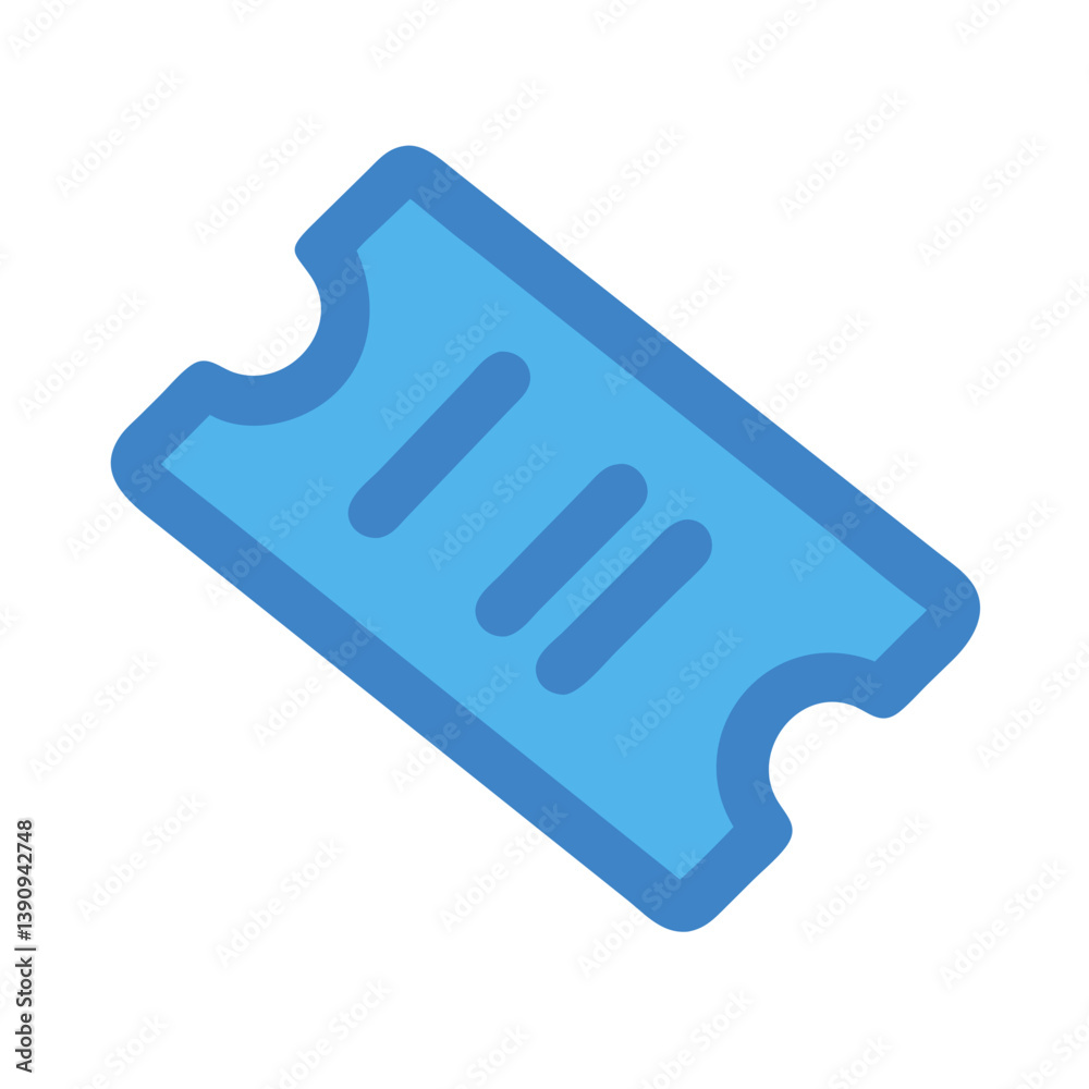 Modern Ticket Icon Vector for Events and Admission Designs Modern Ticket Icon Vector for Events and Admission Designs