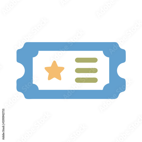 Modern Ticket Icon Vector for Events and Admission Designs