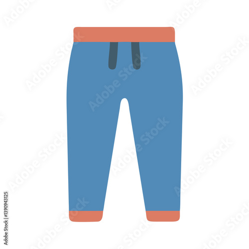 Trousers Icon Line Art Vector for Fashion and Apparel Design