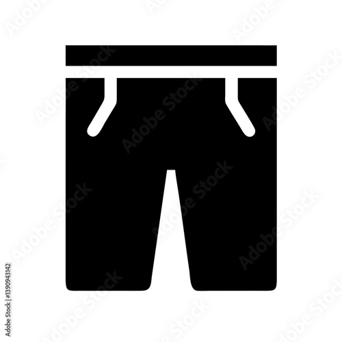 Trousers Icon Line Art Vector for Fashion and Apparel Design