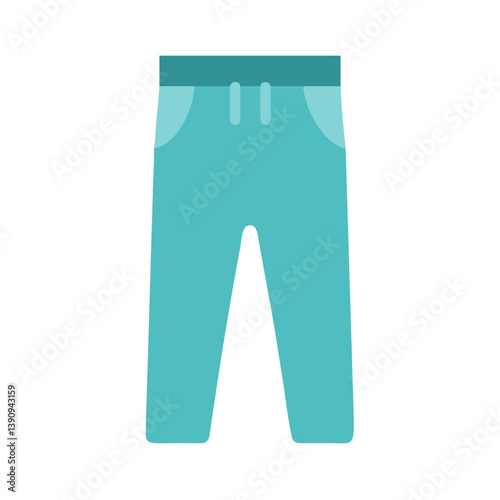 Trousers Icon Line Art Vector for Fashion and Apparel Design
