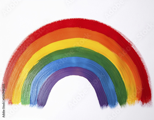 hand-painted rainbow