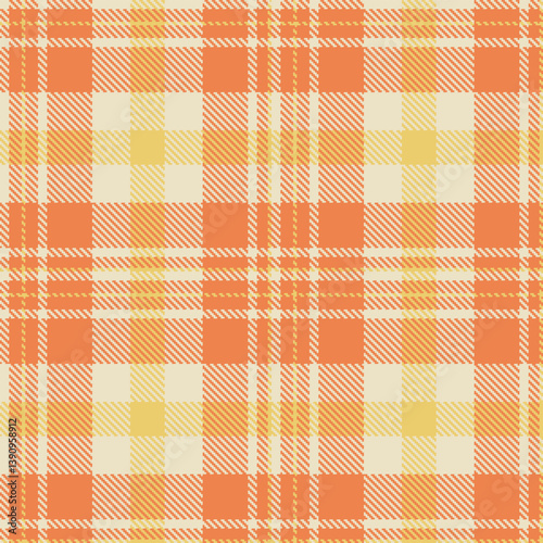 Wallpaper Mural Timeless Seamless Tartan featuring Warm pale and Light orangish Fabric Design Torontodigital.ca