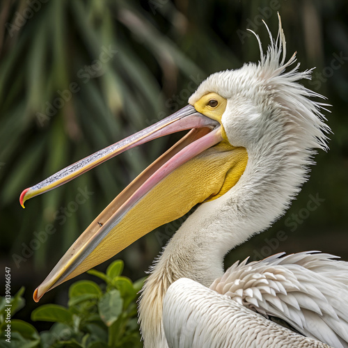 close up of a pelican photo