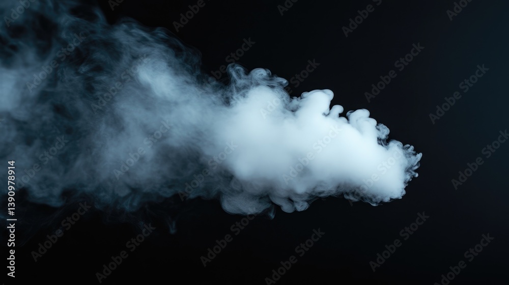 Abstract cloud of vapor against a black background Abstract cloud of vapor against a black background