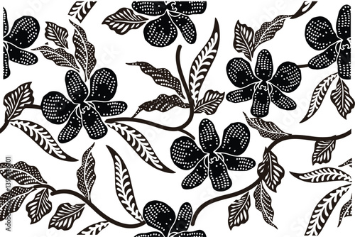Batik Indonesian: is a technique of wax-resist dyeing applied to whole cloth, or cloth made using this technique originated from Indonesia.