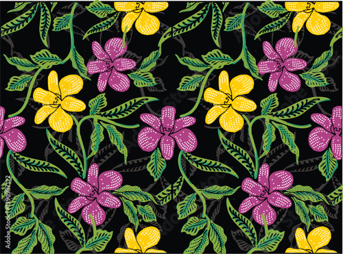 Batik Indonesian: is a technique of wax-resist dyeing applied to whole cloth, or cloth made using this technique originated from Indonesia.