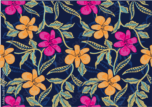 Batik Indonesian: is a technique of wax-resist dyeing applied to whole cloth, or cloth made using this technique originated from Indonesia.