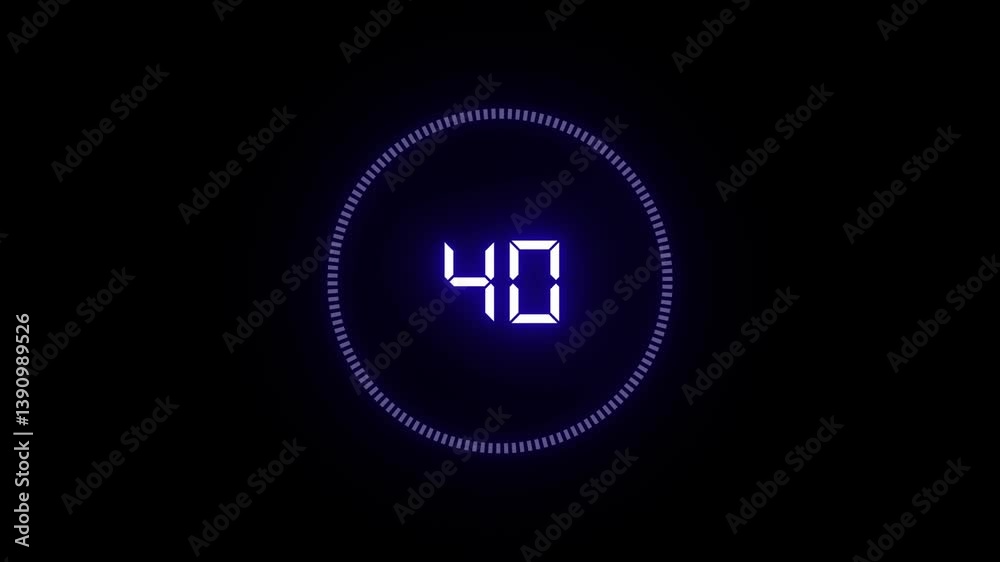Neon Digital Countdown Timer | LED Glow Ring Display Clock Neon Digital Countdown Timer | LED Glow Ring Display Clock