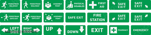pedestrian safety sign template for print, final design for using safety sign in various place, safety template illustration for print