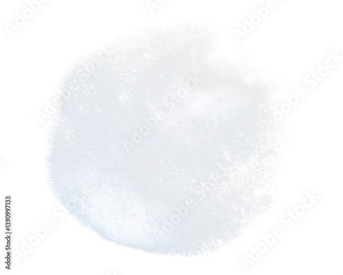 soap foam on white background