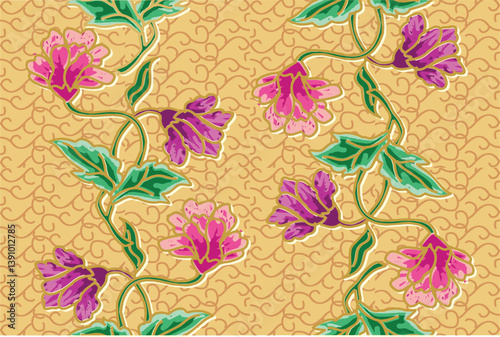 Batik Indonesian: is a technique of wax-resist dyeing applied to whole cloth, or cloth made using this technique originated from Indonesia.