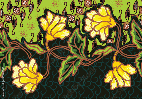Batik Indonesian: is a technique of wax-resist dyeing applied to whole cloth, or cloth made using this technique originated from Indonesia.