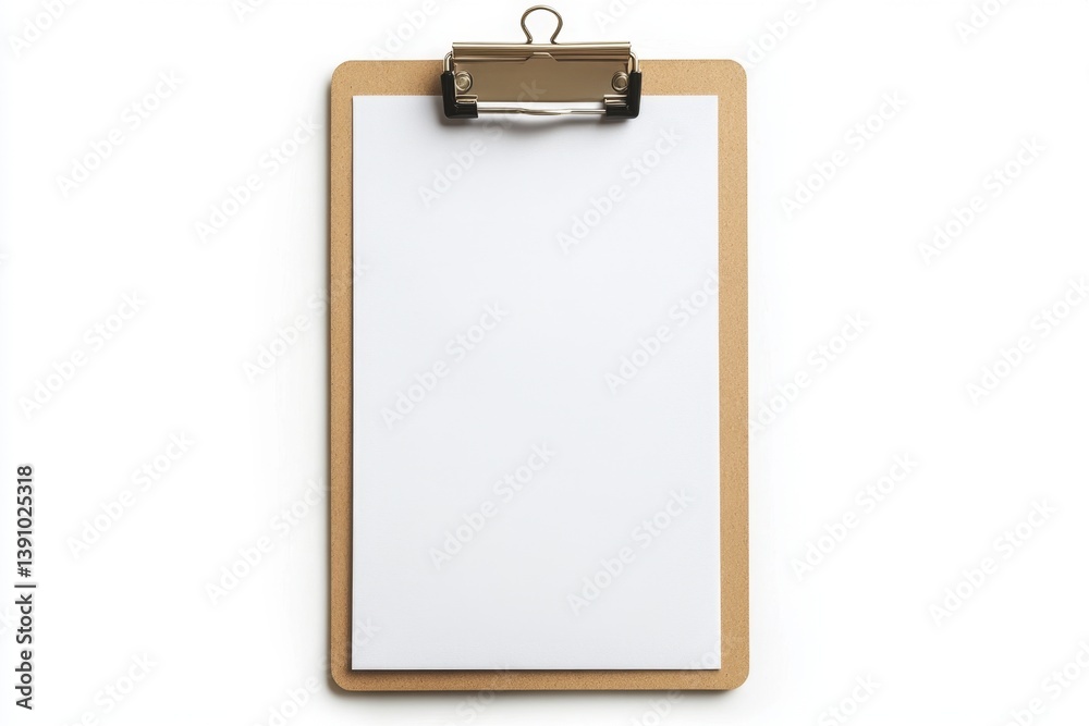 Blank clipboard with white paper (5) Blank clipboard with white paper (5)