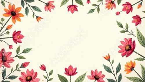 Subtle, repeating floral motif on a neutral backdrop , floral, textile, serene