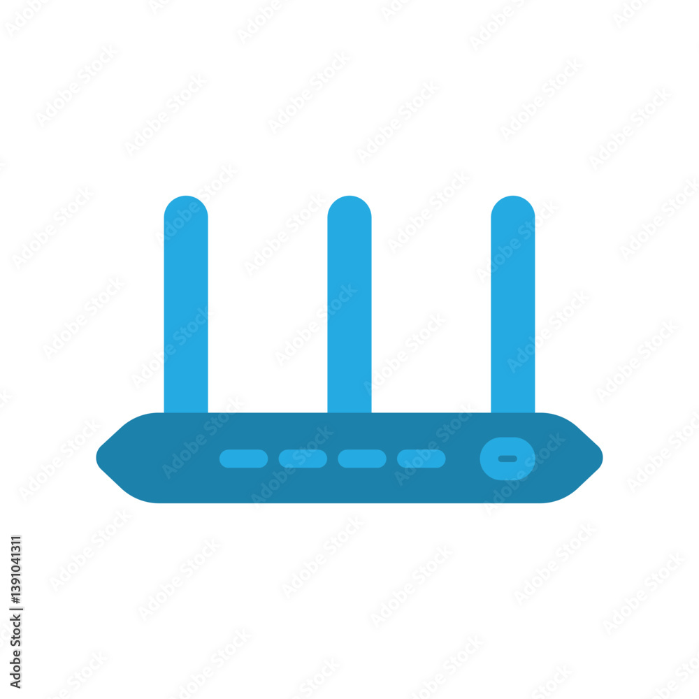 Router icon design template Router icon design template