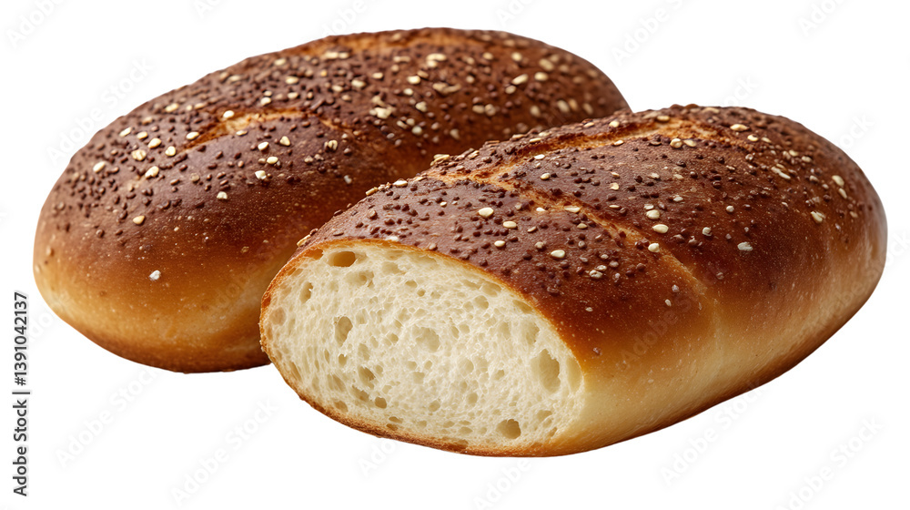Freshly Baked Artisan Bread Crusty Loaf Sesame Seeds Bakery Food Photography Freshly Baked Artisan Bread Crusty Loaf Sesame Seeds Bakery Food Photography